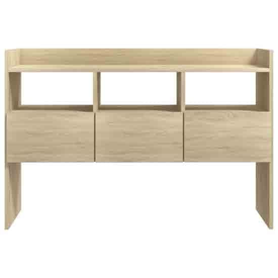 Afton Wooden Sideboard With 3 Drawers In Sonoma Oak_5