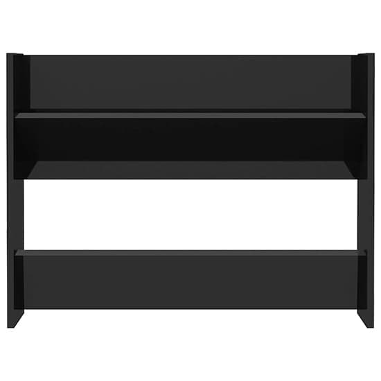 Agim High Gloss Shoe Storage Rack With 4 Shelves In Black_5