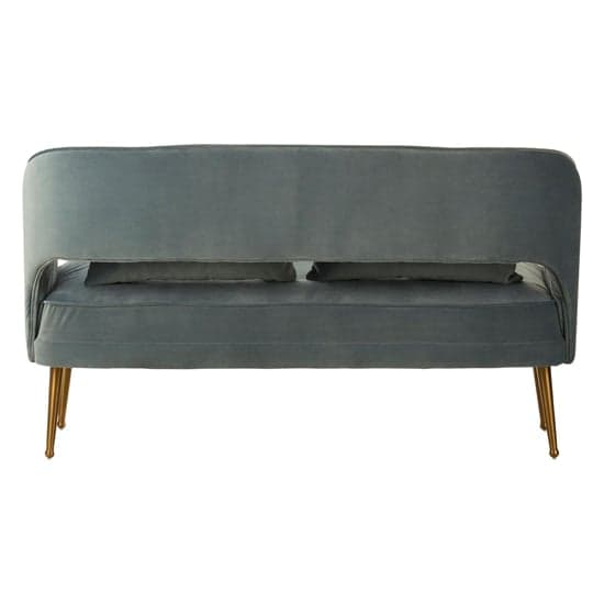Agnetas Upholstered Velvet 2 Seater Sofa In Blue_3
