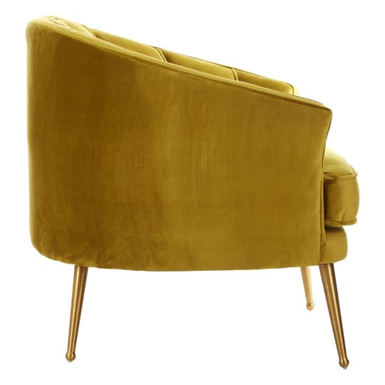 Agnetas Velvet Tub Chair In Pistachio With Gold Legs_5