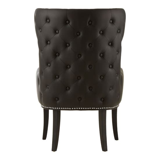 Agoront Natural Fabric Bedroom Chair With Black Leather Back_5