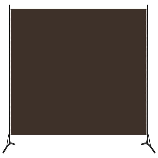 Agrippa Fabric 1 Panel 175cm x 180cm Room Divider In Brown_2