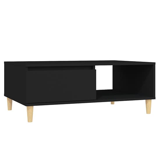 Agron Wooden Coffee Table With 1 Door In Black_3