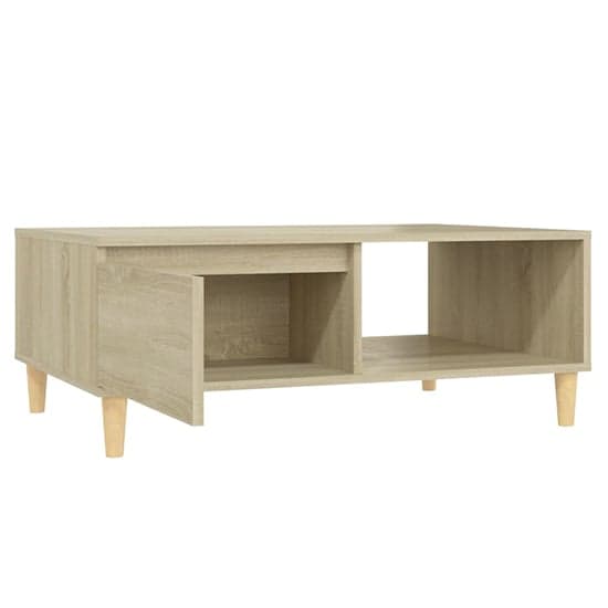 Agron Wooden Coffee Table With 1 Door In Sonoma Oak_4