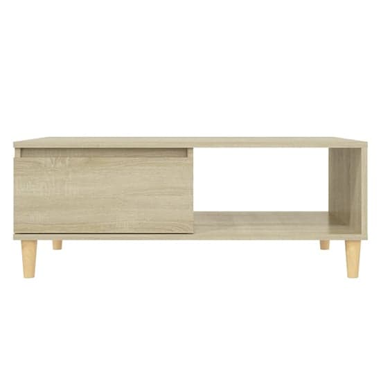 Agron Wooden Coffee Table With 1 Door In Sonoma Oak_5