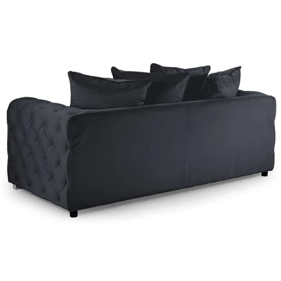 Ahern Plush Velvet 3 Seater Sofa In Slate_2