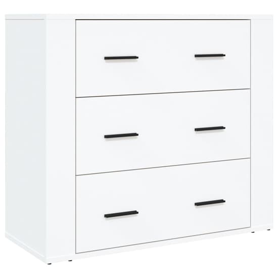 Ailie Wooden Highboard With 3 Drawers 2 Shelves In White_5