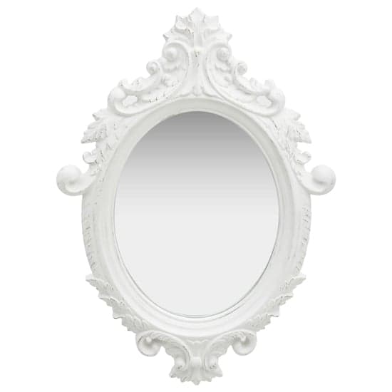 Airlia Castle Style Wall Mirror In White_1