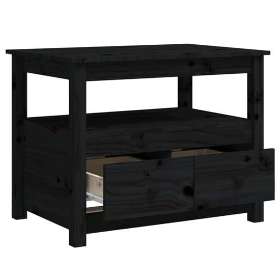Aitla Pine Wood Coffee Table With 2 Drawers In Black_5