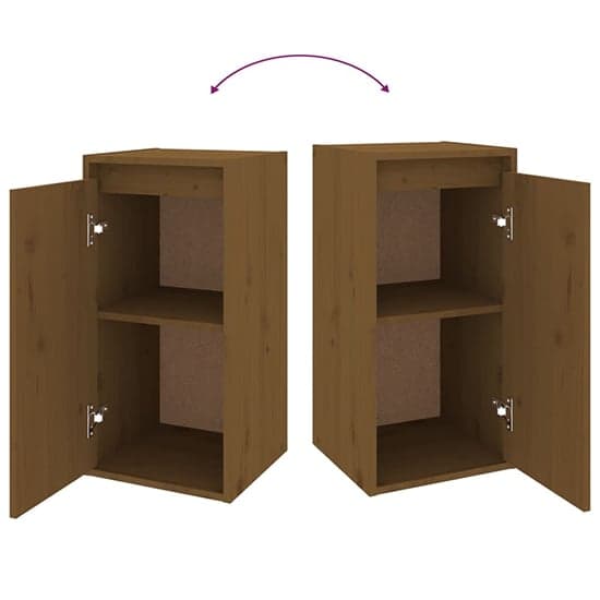 Akiva Wall Hung Solid Pinewood Entertainment Unit In Honey Brown_7