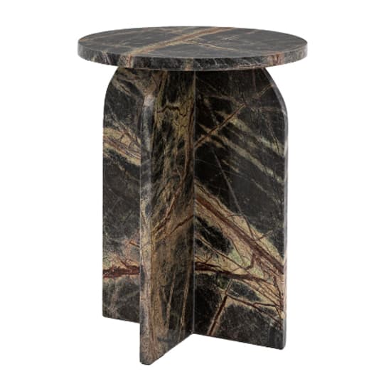Akron Marble Side Table Round In Ember_6
