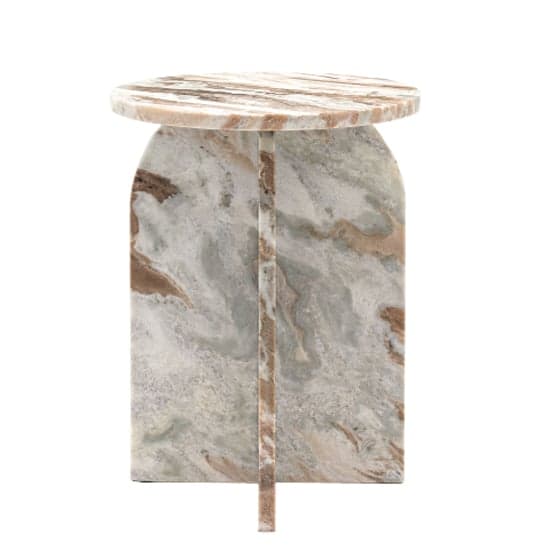 Akron Marble Side Table Round In Natural_6