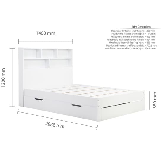 Alafia Wooden Storage Double Bed In White_11