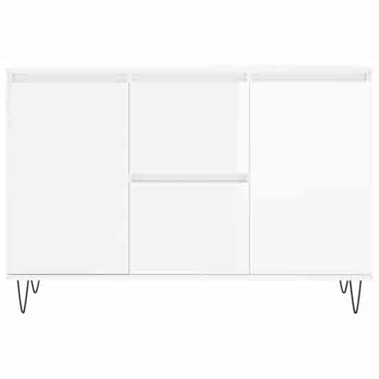 Alamosa High Gloss Sideboard With 2 Doors 2 Drawers In White_4