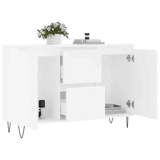Alamosa Wooden Sideboard With 2 Doors 2 Drawers In White_3