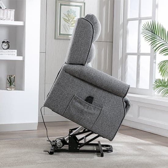 Alanya Fabric Dual Motor Riser Recliner Chair In Grey_10