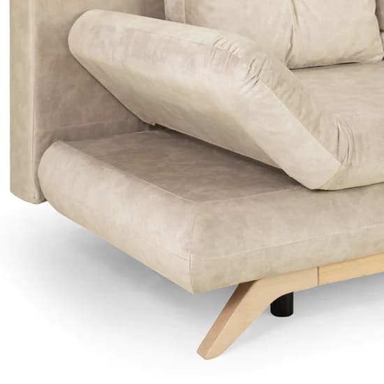Alaro Plush Velvet 3 Seater Sofabed In Mocha_4