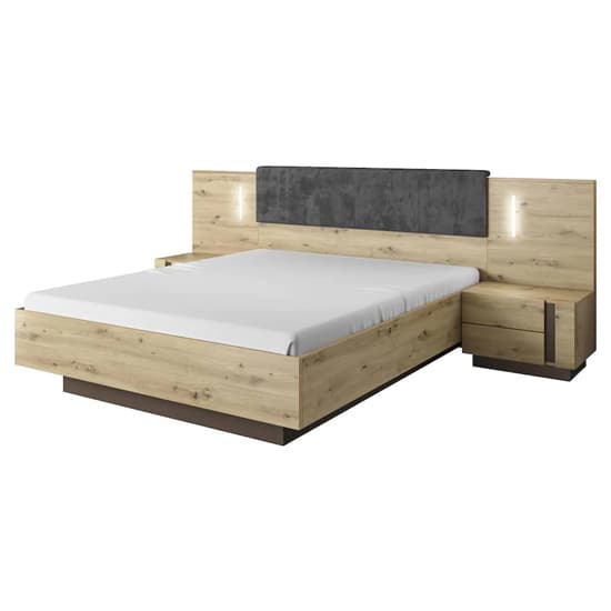 Alaro Wooden King Size Bed In Artisan Oak_2