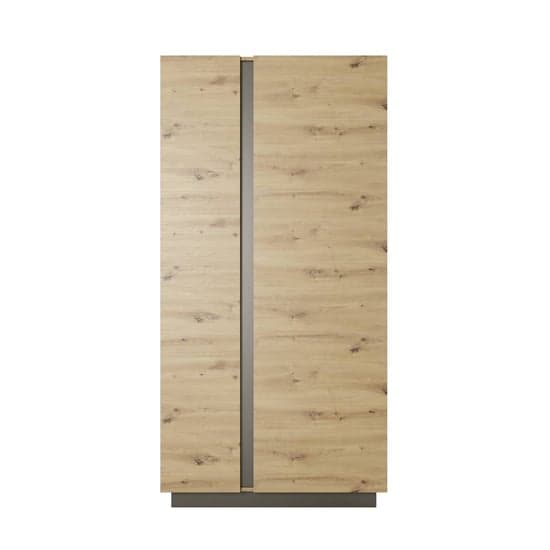 Alaro Wooden Wardrobe With 2 Hinged Doors In Artisan Oak_3