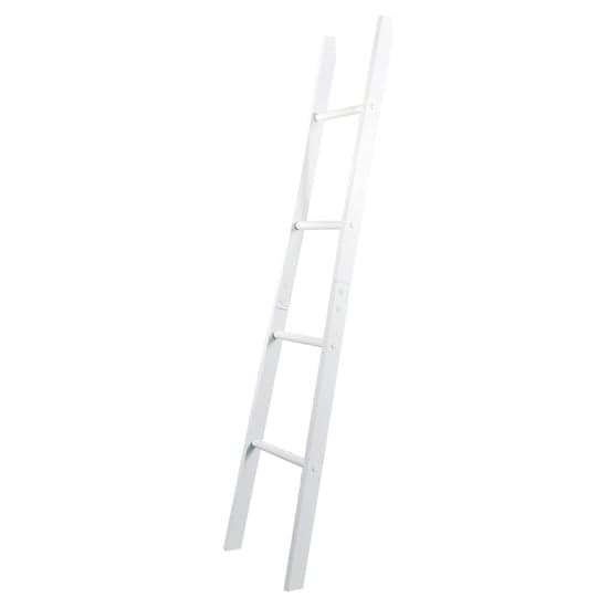 Alaskan Wooden Bathroom Towel Ladder In White_1