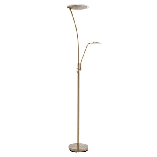 Alassio Mother And Child Task Floor Lamp In Antique Brass_2