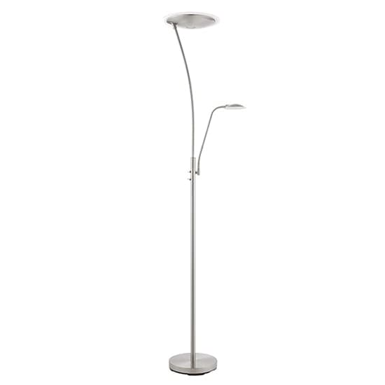 Alassio Mother And Child Task Floor Lamp In Satin Chrome_2
