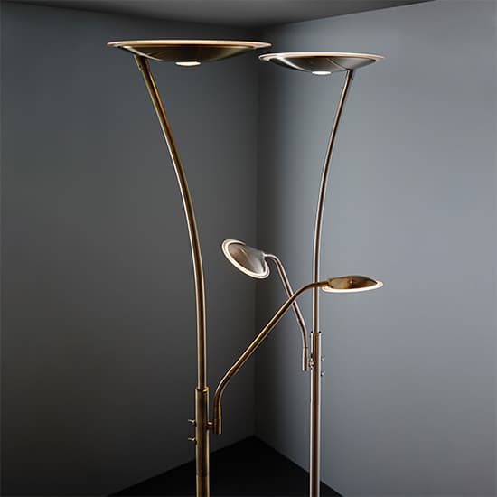 Alassio Mother And Child Task Floor Lamp In Satin Chrome_3