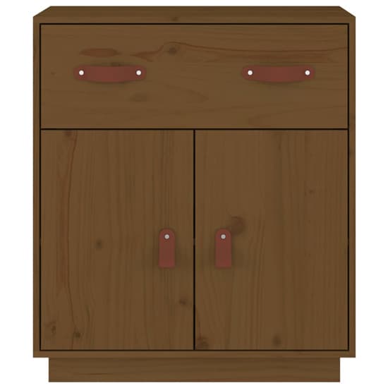 Alawi Pine Wood Sideboard With 2 Doors 1 Drawer In Honey Brown_4
