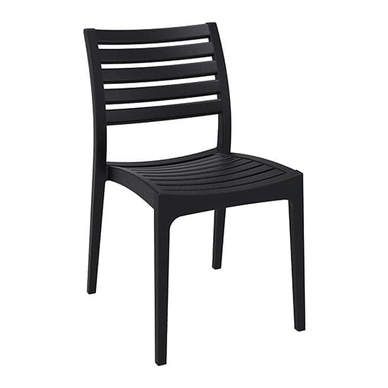 Albany Black Polypropylene Dining Chairs In Pair_2