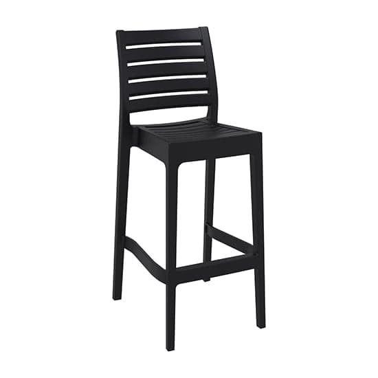 Albany Black Polypropylene And Glass Fiber Bar Chairs In Pair_2