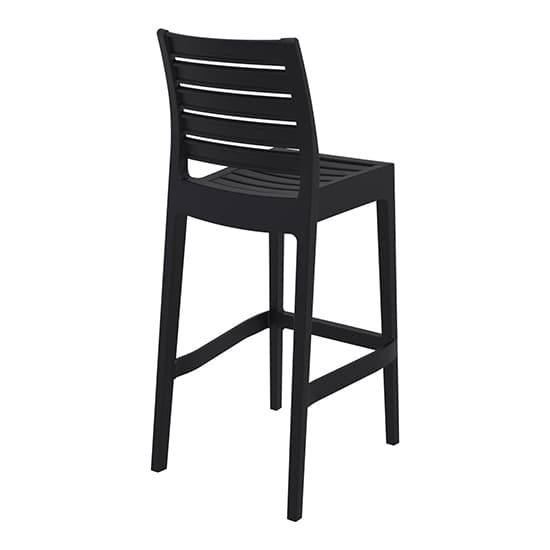 Albany Black Polypropylene And Glass Fiber Bar Chairs In Pair_5