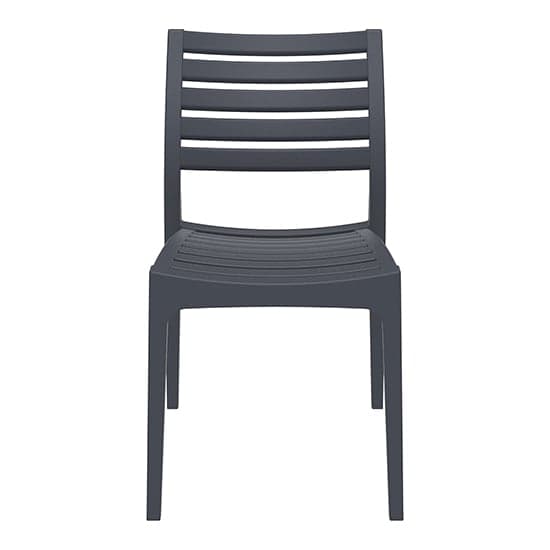 Albany Dark Grey Polypropylene Dining Chairs In Pair_3