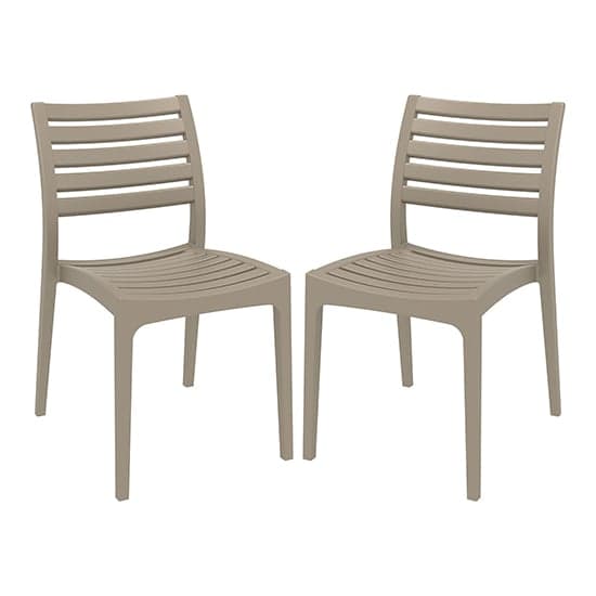 Albany Taupe Polypropylene Dining Chairs In Pair_1