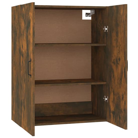 Albany Wooden Wall Storage Cabinet With 2 Doors In Smoked Oak_4