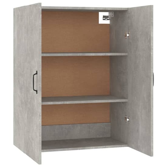 Albany Wooden Wall Storage Cabinet In Concrete Effect_4