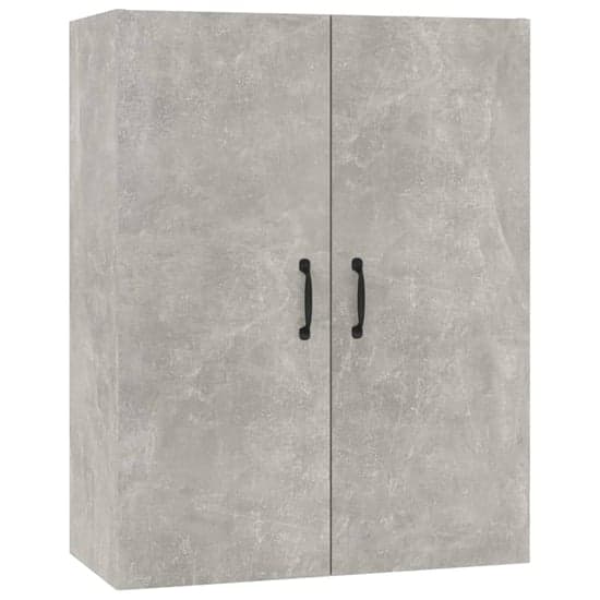 Albany Wooden Wall Storage Cabinet In Concrete Effect_1
