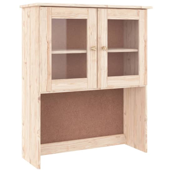 Albi Solid Pinewood Highboard With 2 Doors 5 Drawers In Brown_6