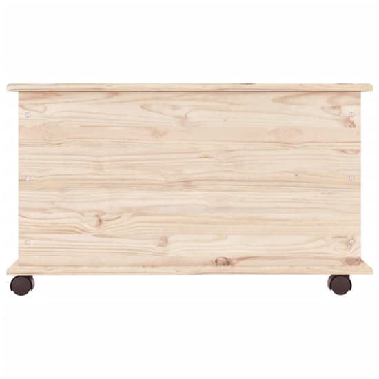 Albi Solid Pinewood Storage Chest With Wheels In Brown_4