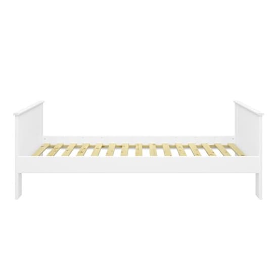 Albia Wooden Single Bed In White_4