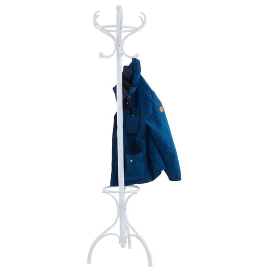 Albion Wooden Coat Stand In White_3