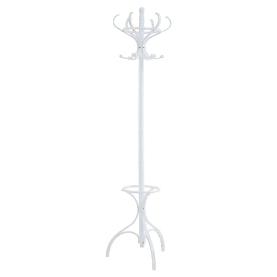 Albion Wooden Coat Stand In White_5