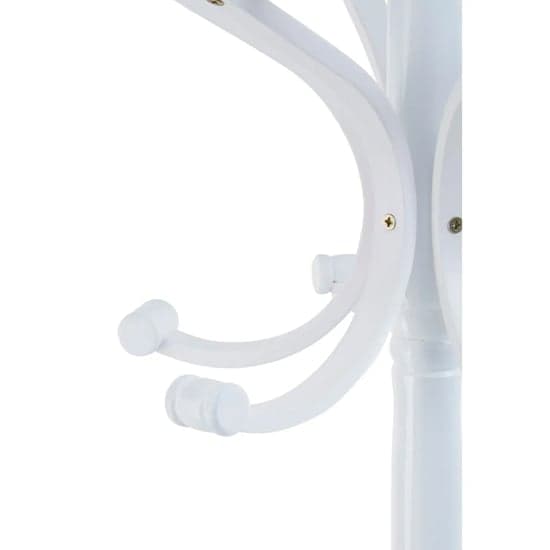 Albion Wooden Coat Stand In White_7
