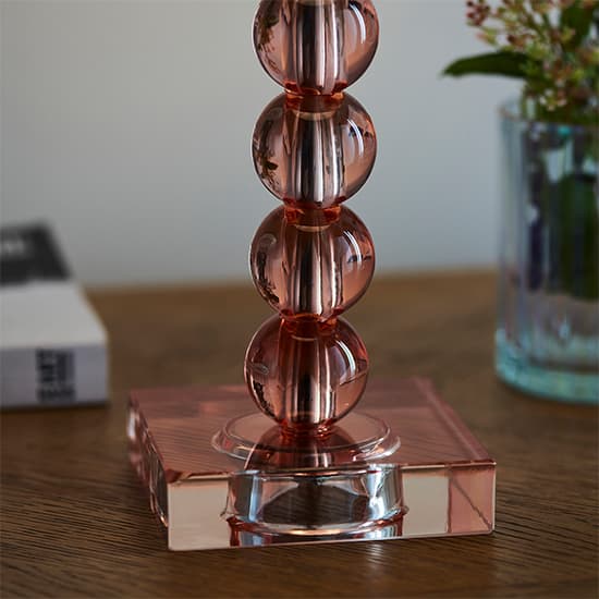 Alcoy Charcoal Shade Table Lamp With Blush Tinted Crystal Base_4