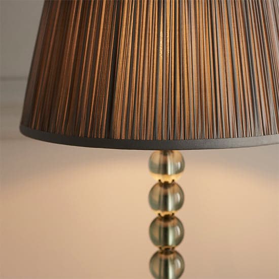 Alcoy Charcoal Shade Table Lamp With Grey Green Crystal Base_2