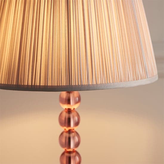 Alcoy Dusky Pink Shade Table Lamp With Blush Tinted Crystal Base_2