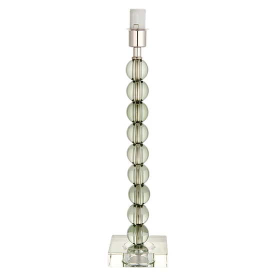 Alcoy Grey Shade Table Lamp With Grey Green Crystal Base_7