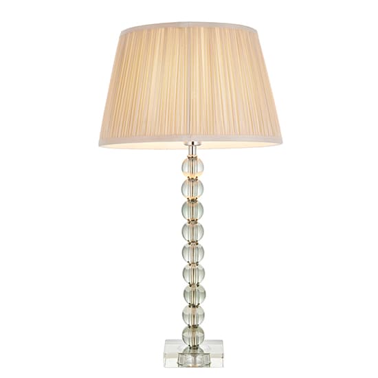 Alcoy Oyster Shade Table Lamp With Grey Green Crystal Base_5