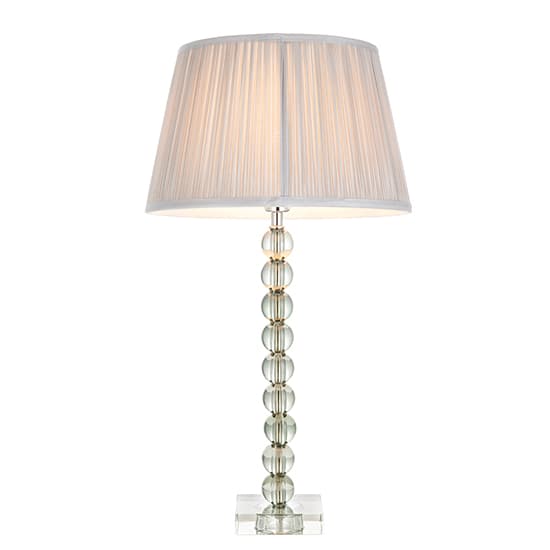 Alcoy Silver Shade Table Lamp With Grey Green Crystal Base_5