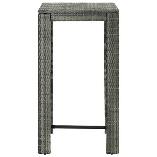 Aldis Outdoor Poly Rattan Bar Table With 4 Stools In Grey_3