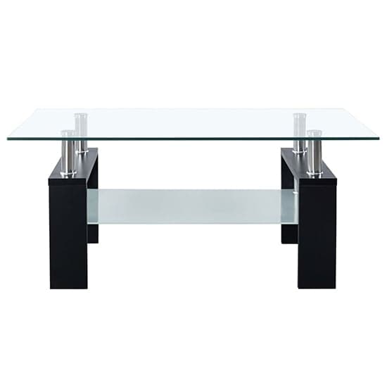 Aleron Clear Glass Coffee Table With Black Wooden Legs_2